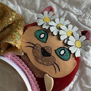 Alice in Wonderland and Dinah mouse ears headband Disney